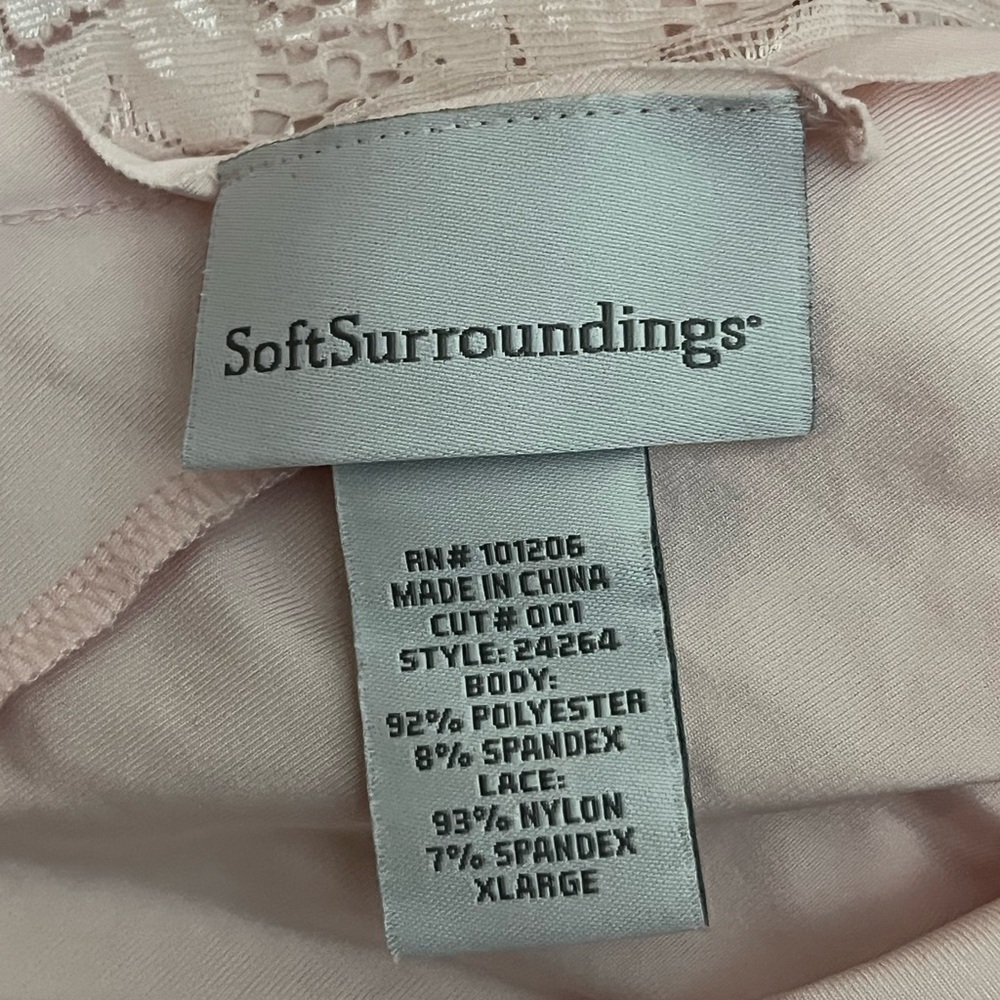 Soft Surroundings Lace Nightgown Light Pink Size XL - Picture 6 of 7